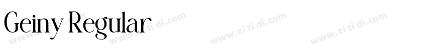 Geiny Regular字体转换 Geiny Regular字体转换